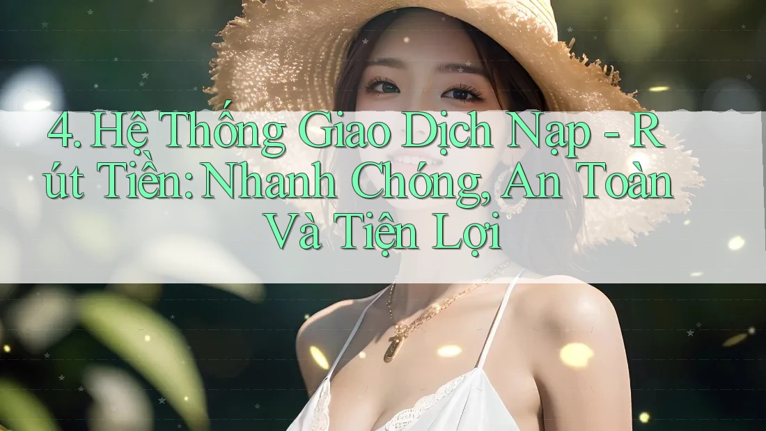 4. Hệ Thống Giao Dịch Nạp - Rút Tiền: Nhanh Chóng, An Toàn Và Tiện Lợi 4. Hệ Thống Giao Dịch Nạp - Rút Tiền: Nhanh Chóng, An Toàn Và Tiện Lợi