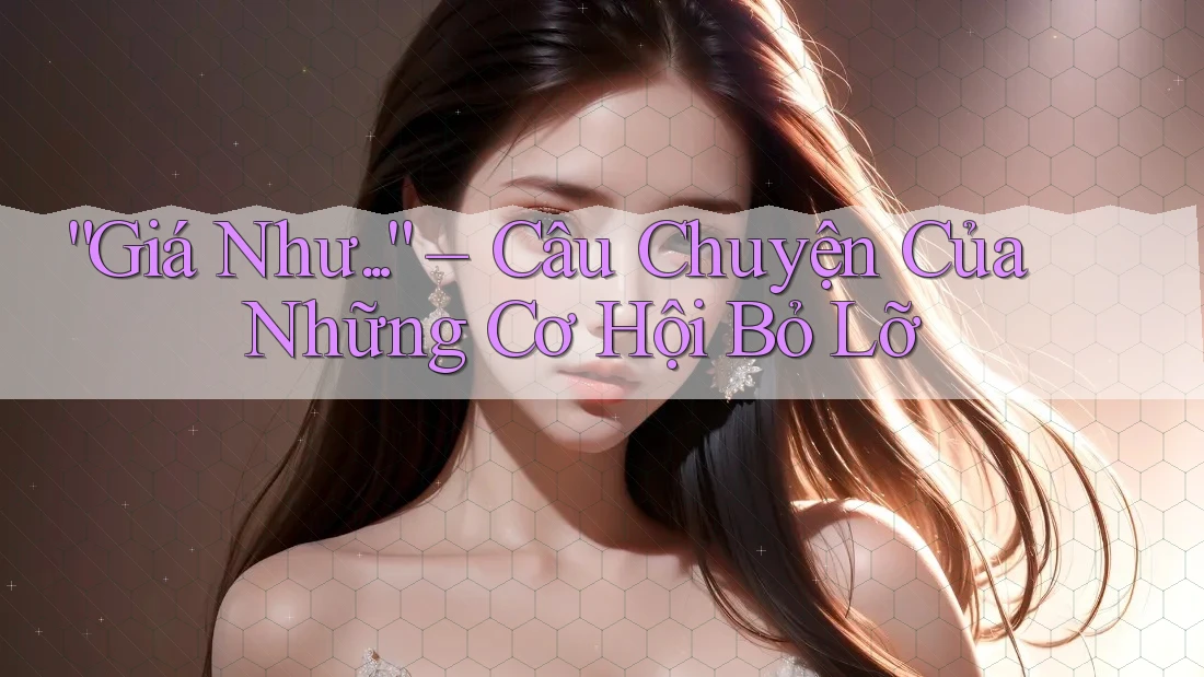 “Giá Như. . .” – Câu Chuyện Của Những Cơ Hội Bỏ Lỡ