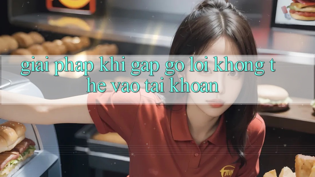 Giải pháp khi gặp gỡ lỗi không thể vào tài khoản