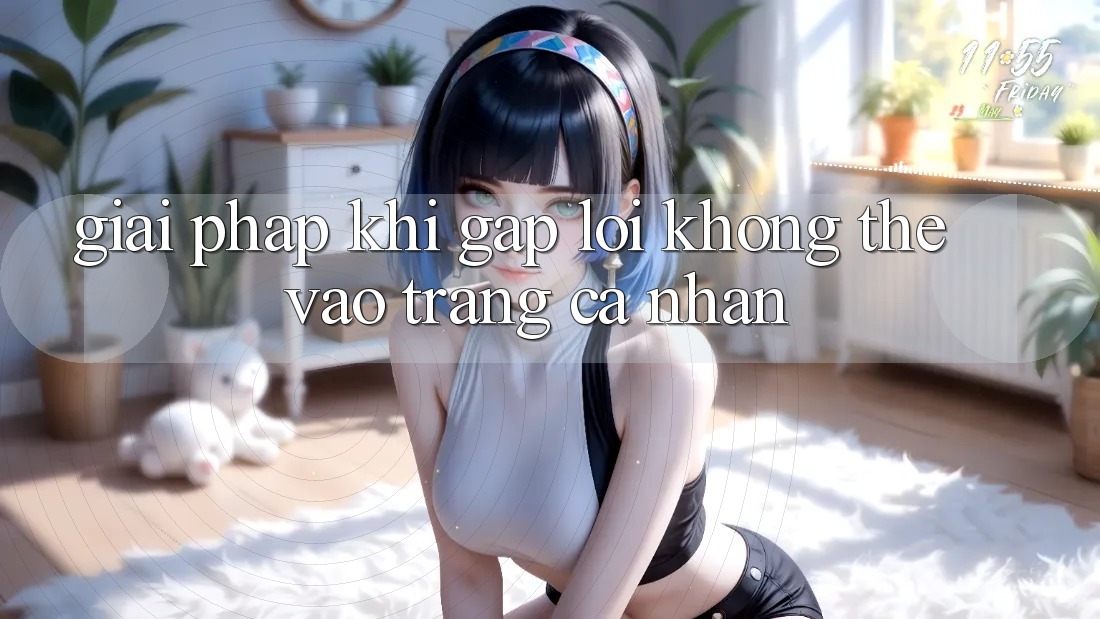 Giải pháp khi gặp lỗi không thể vào trang cá nhân Giải pháp khi gặp lỗi không thể vào trang cá nhân