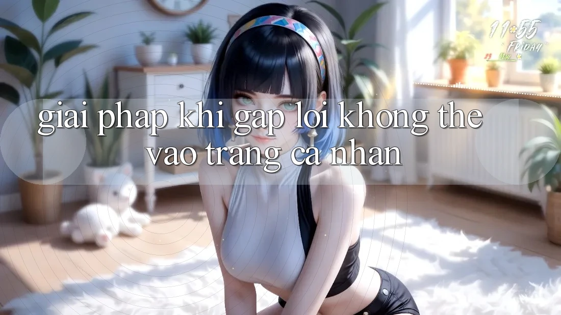 Giải pháp khi gặp lỗi không thể vào trang cá nhân