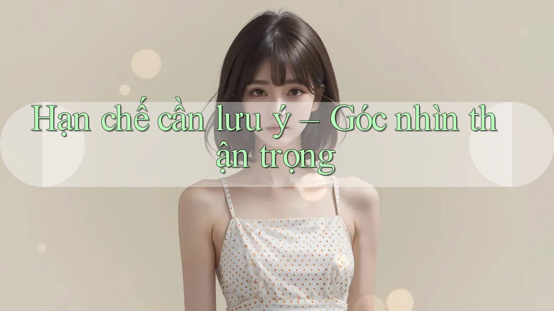 Hạn chế cần lưu ý – góc nhìn thận trọng
