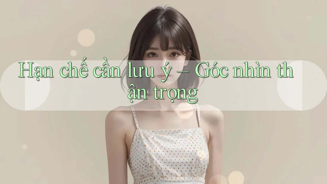 Hạn chế cần lưu ý – góc nhìn thận trọng