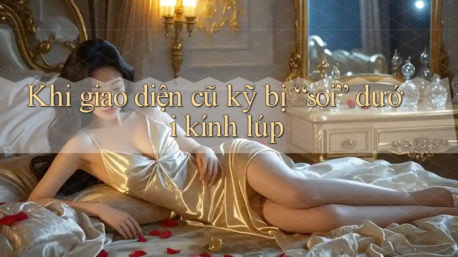 Khi giao diện cũ kỹ bị “soi” dưới kính lúp