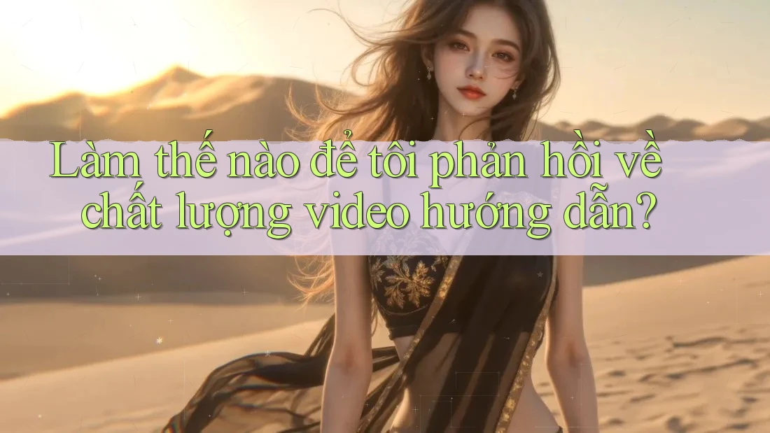Làm thế nào để tôi phản hồi về chất lượng video hướng dẫn?