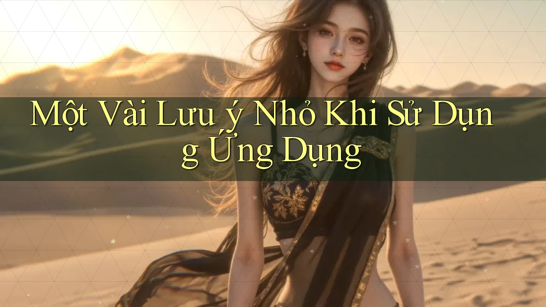 Một Vài Lưu ý Nhỏ Khi Sử Dụng Ứng Dụng Một Vài Lưu ý Nhỏ Khi Sử Dụng Ứng Dụng