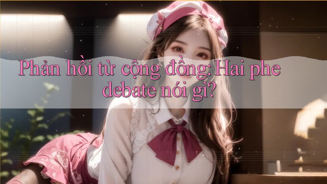 Phản hồi từ cộng đồng: Hai phe debate nói gì? Phản hồi từ cộng đồng: Hai phe debate nói gì?