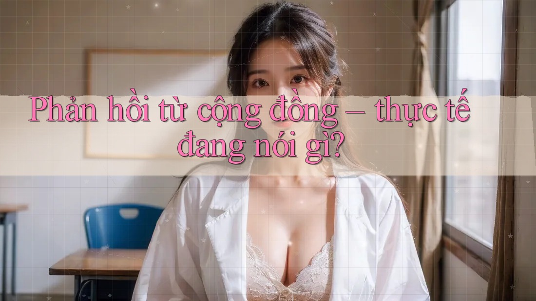 Phản hồi từ cộng đồng – thực tế đang nói gì?