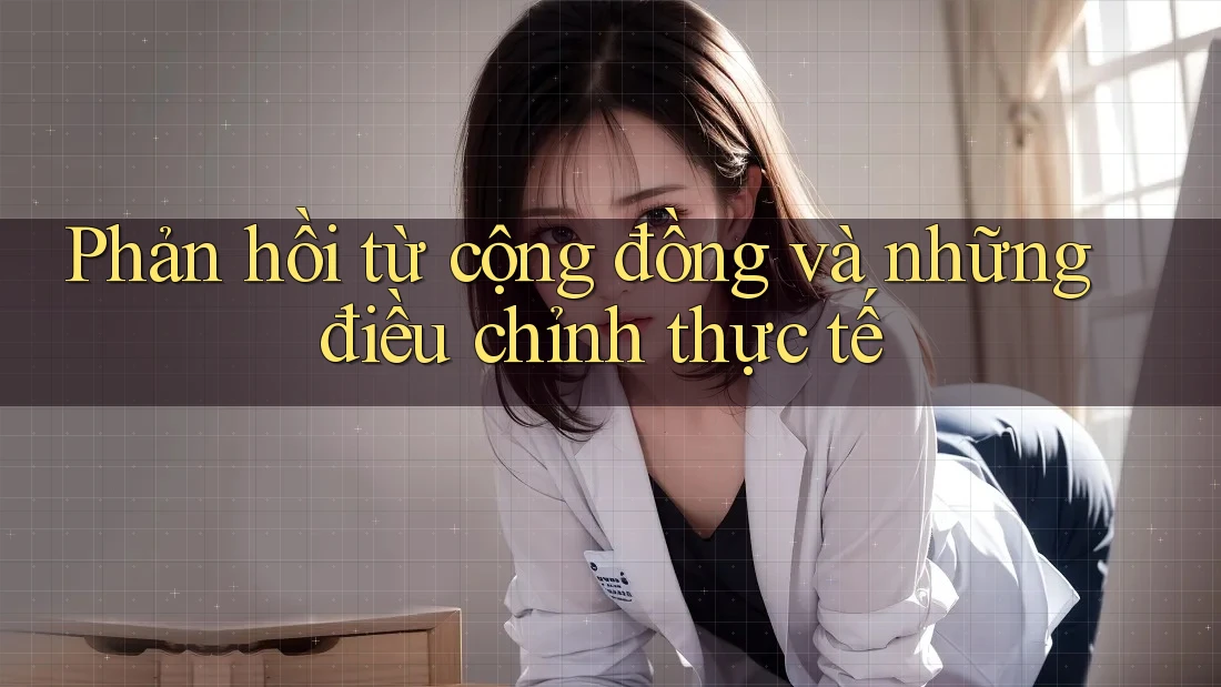 Phản hồi từ cộng đồng và những điều chỉnh thực tế Phản hồi từ cộng đồng và những điều chỉnh thực tế