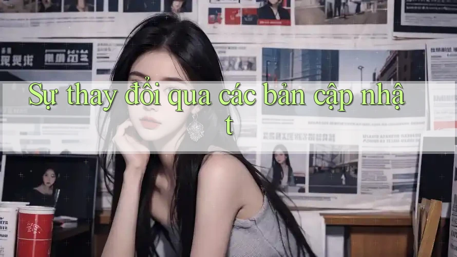 Sự thay đổi qua các bản cập nhật